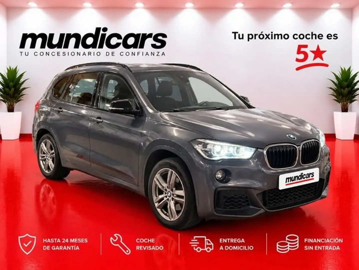 BMW X1 sDrive 18i Gris - 1