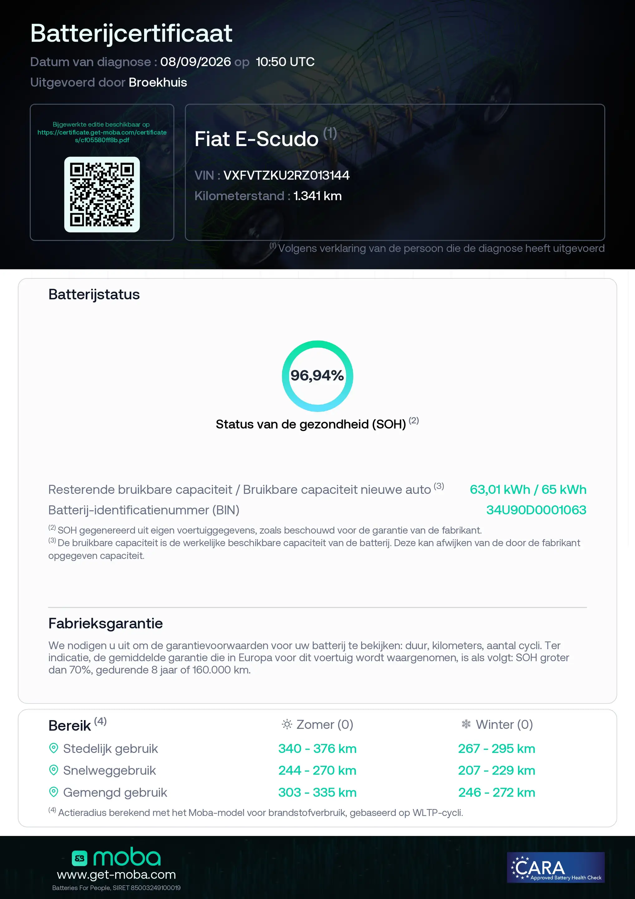 Fiat Scudo e-Scudo L3 75 kWh | SOH 97% | Camera | Laadruimtep — photo 2