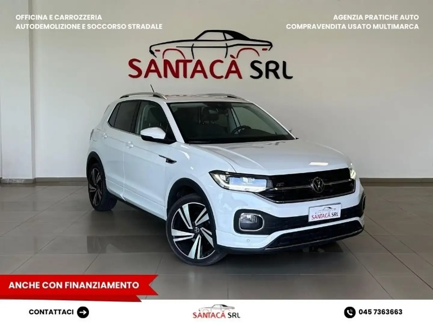 Volkswagen T-Cross T-Cross 1.0 TSI Advanced 110 CV DSG Wit - 1