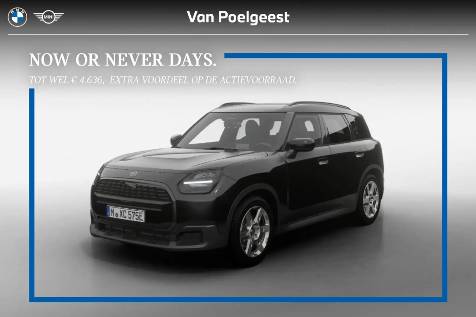 MINI Countryman E Blackyard | Now or Never Days Negru - 1