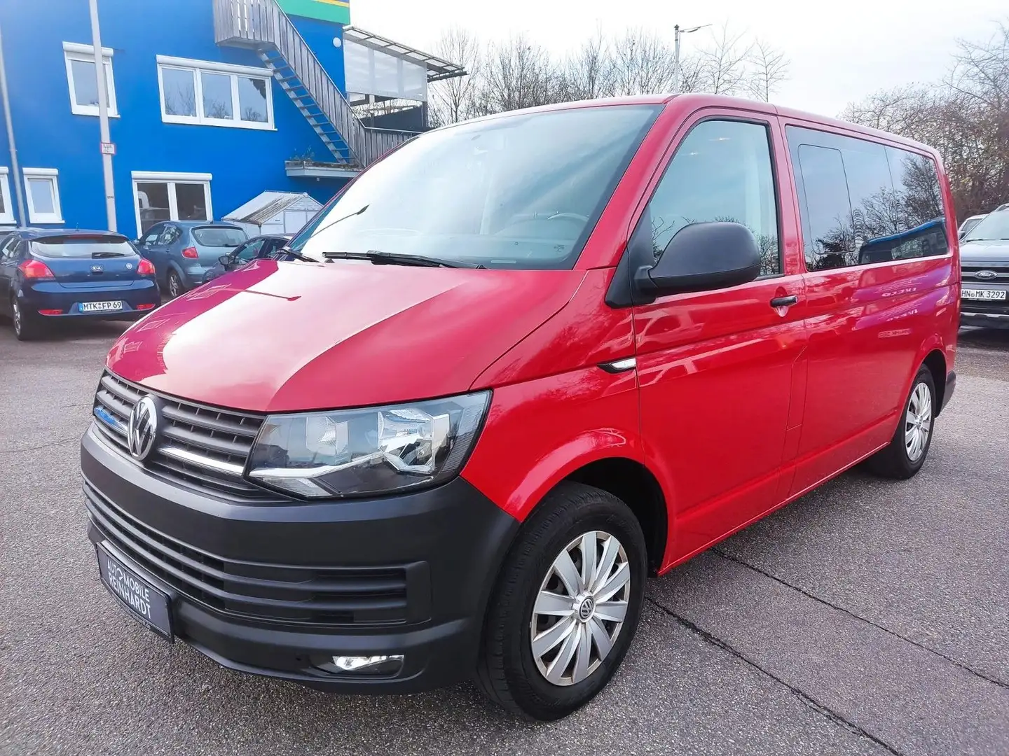 Volkswagen T6 Caravelle 2.0 TDI ***KLIMA+9-SITZER+AHK*** Rood - 1