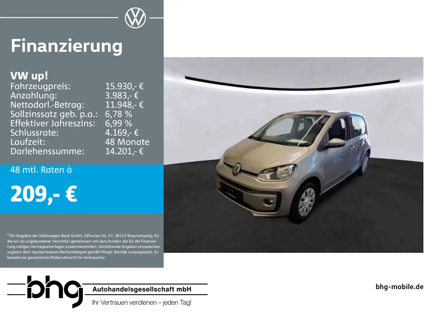 Volkswagen up! . Silber - 1