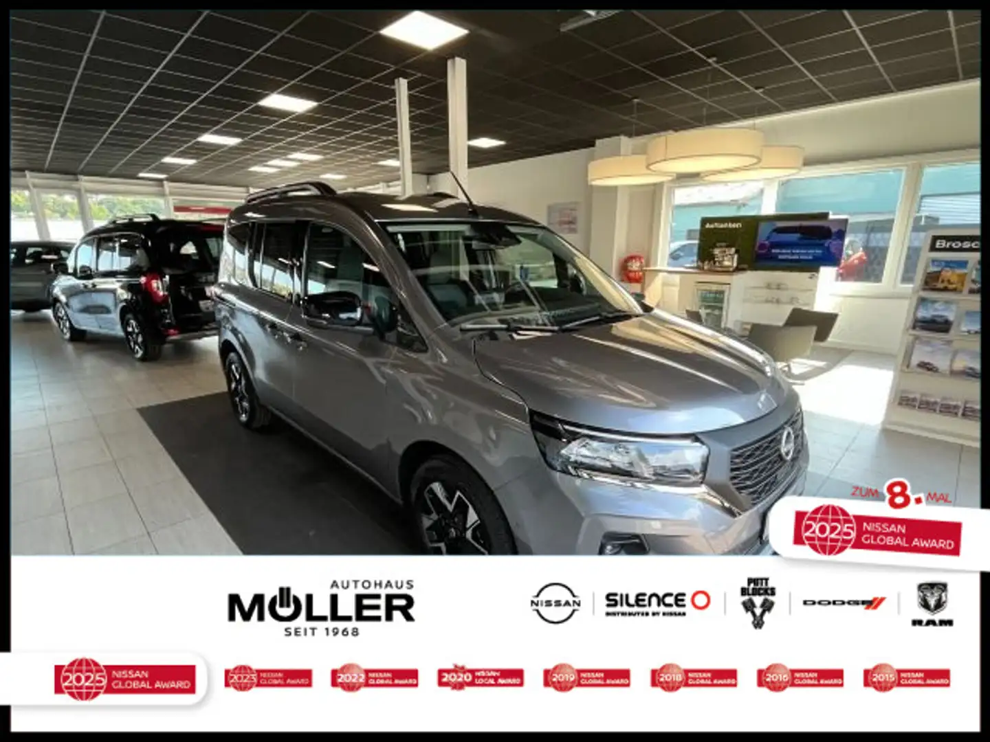 Nissan Townstar Kombi 130PS L1 Tekna Navi Kamera Grau - 1