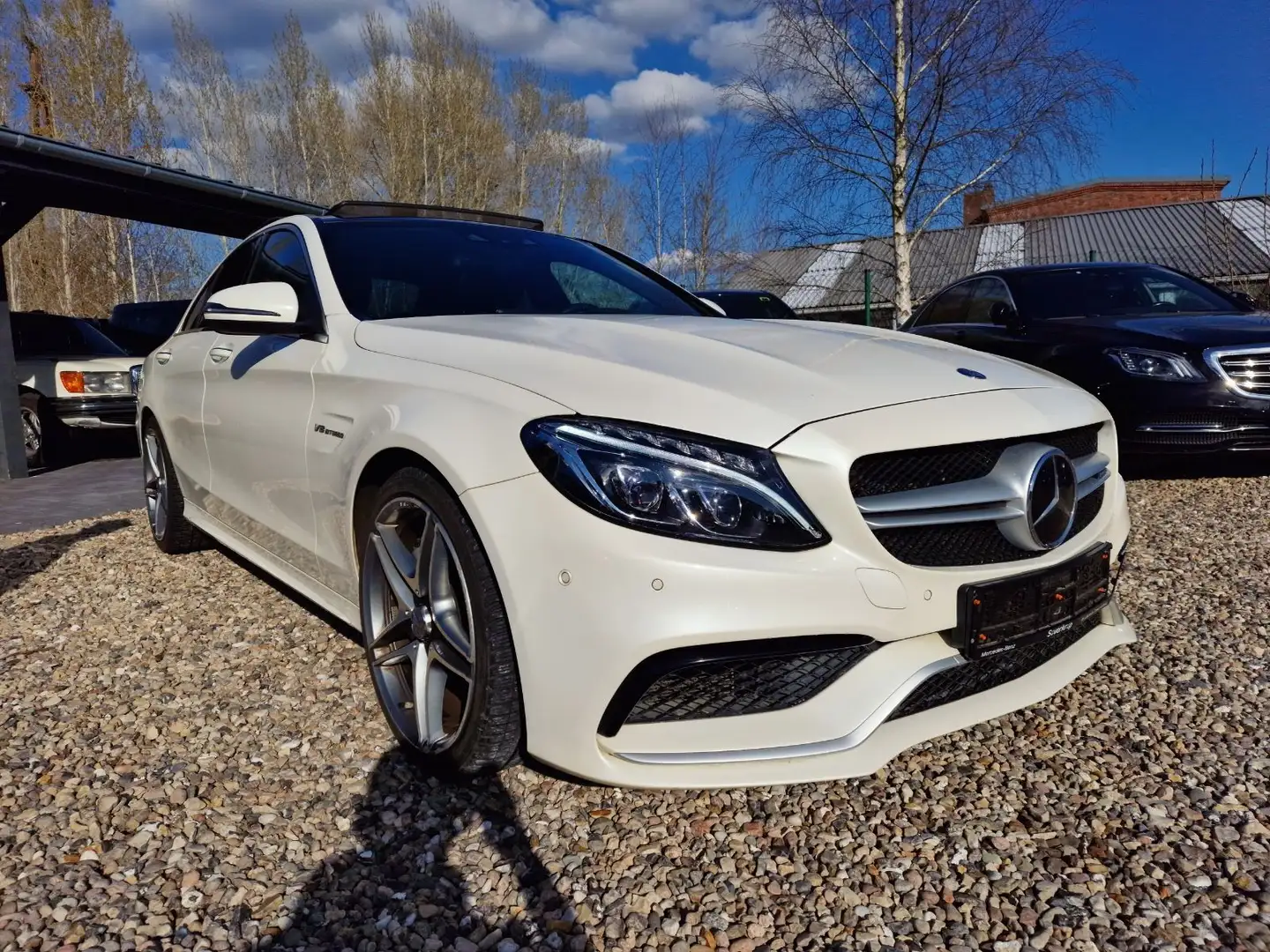 Mercedes-Benz C 63 AMG * PANO*BURMEISTER*HUD*8-Fach Bereift Blanc - 1