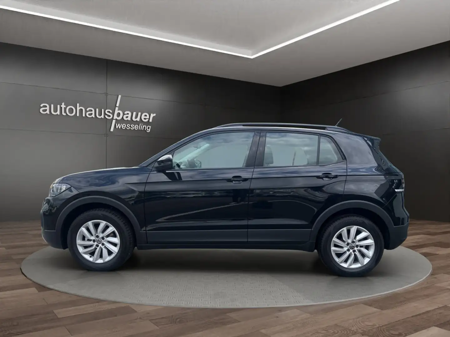 Volkswagen T-Cross 1.0l TSI Life *ACC, APP, 2ZonenKlima, IsoFix* Schwarz - 2