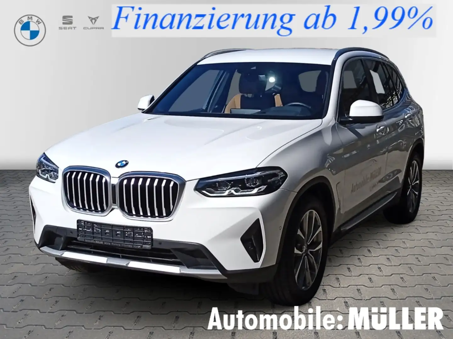BMW X3 xDrive20d*AHK*RFK*HeadUpDisplay*HiFi*LED*DAB* Weiß - 1
