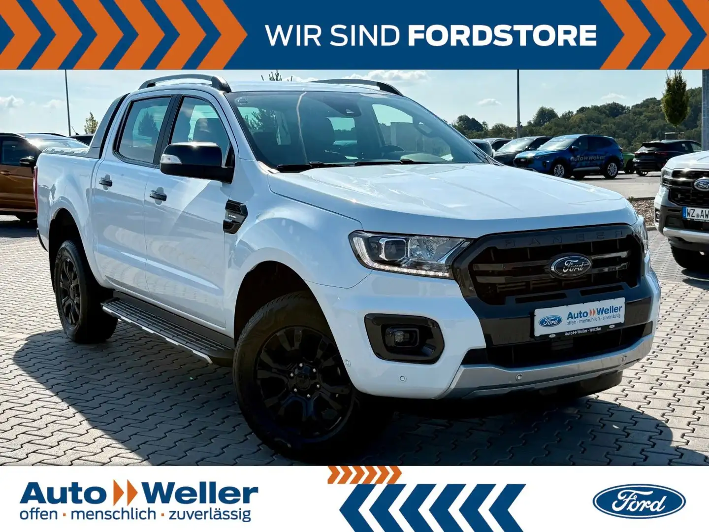 Ford Ranger Wildtrak DOKA 4x4 2.0 TDCi Rollo ACC Blanc - 1