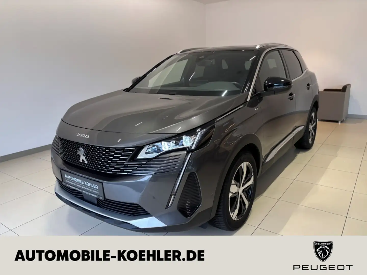 Peugeot 3008 GT 130 EAT8 SCHIEBEDACH KAMERA FOCAL NAVI Gris - 1
