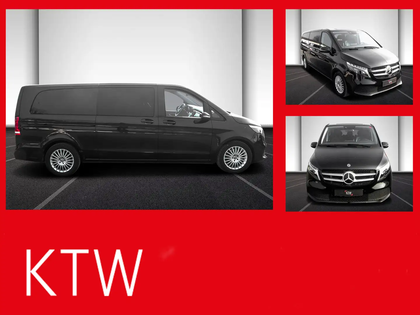 Mercedes-Benz V 300 Edition Extralang,2xSchiebetür el.,8Sitzer Noir - 1