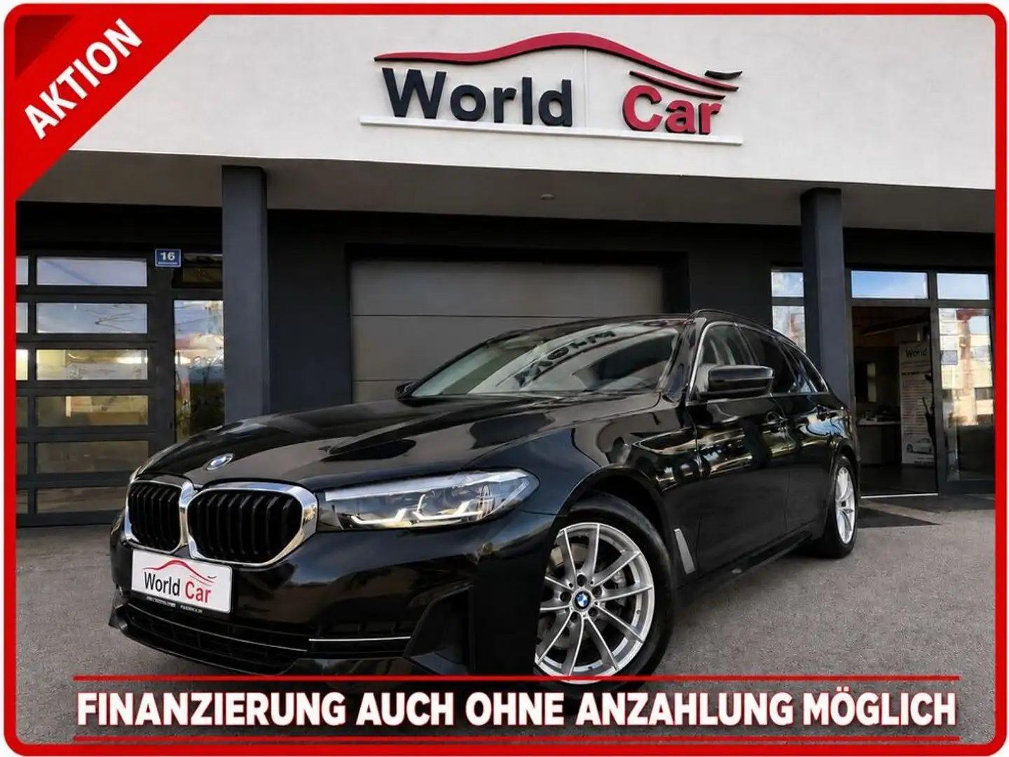 BMW 520 d 48V Touring Aut. LED-NAVI-LEDER-AHK Schwarz - 1