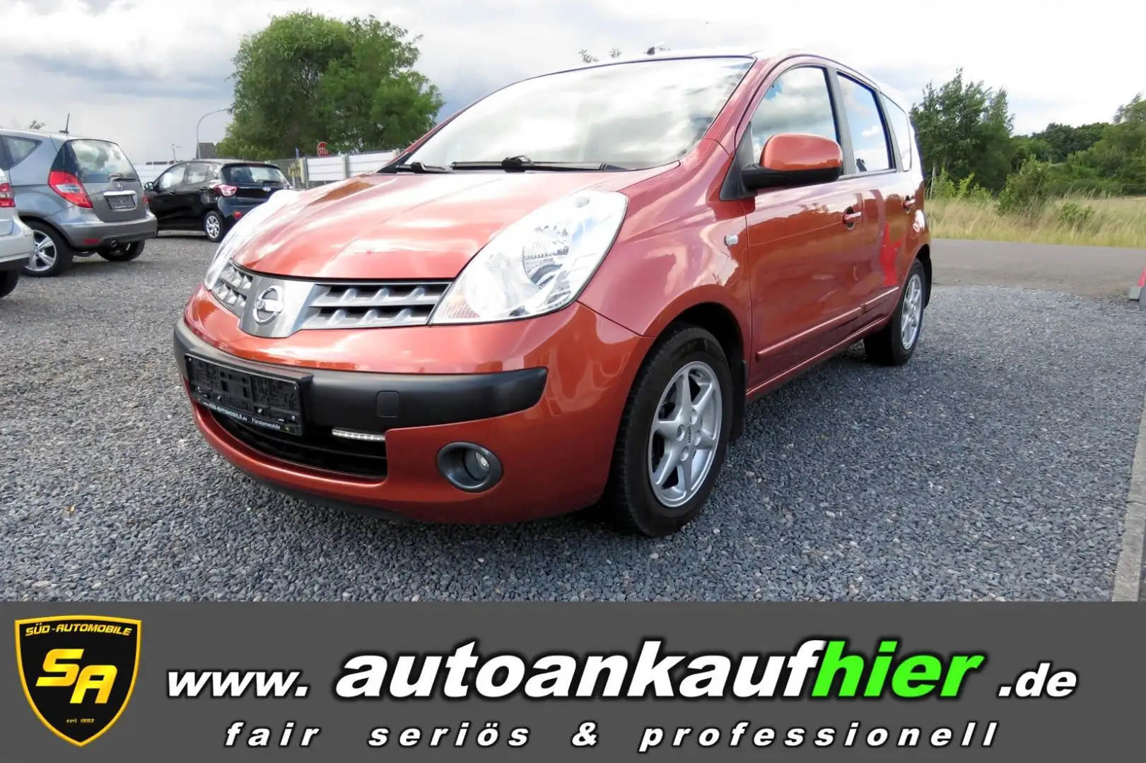Nissan Note Acenta Klima TÜV neu! 1.Hand! erst 58Tkm! Orange - 1