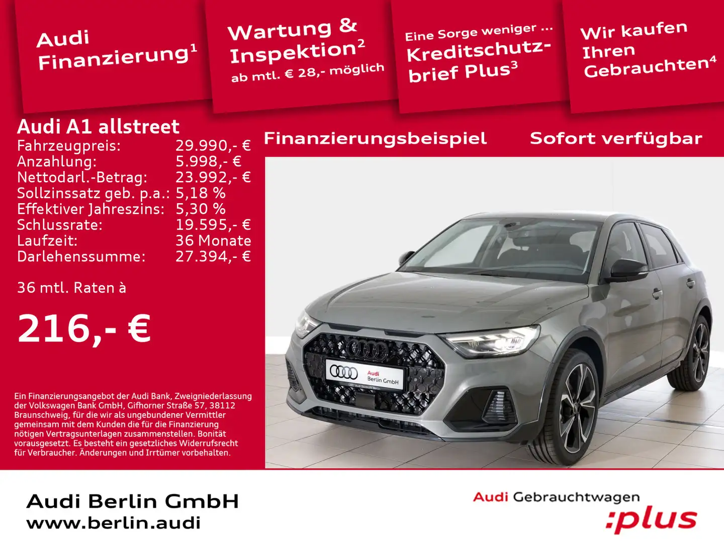Audi A1 35 TFSI S tronic Grey - 1
