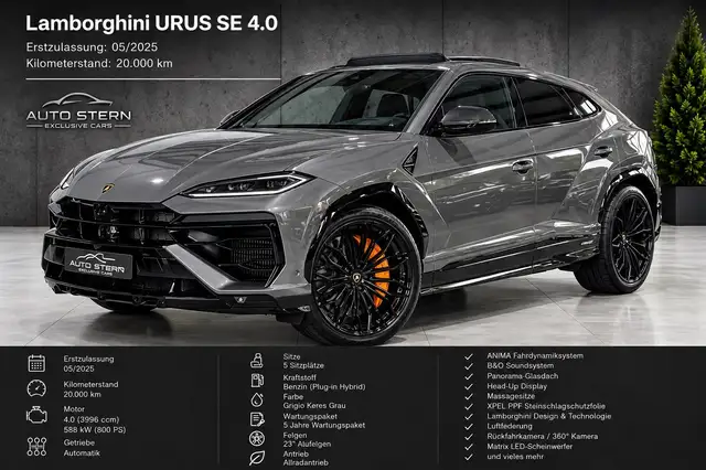 Lamborghini Urus SE ANIMA B&O PANO HUD MASSAGE 23"