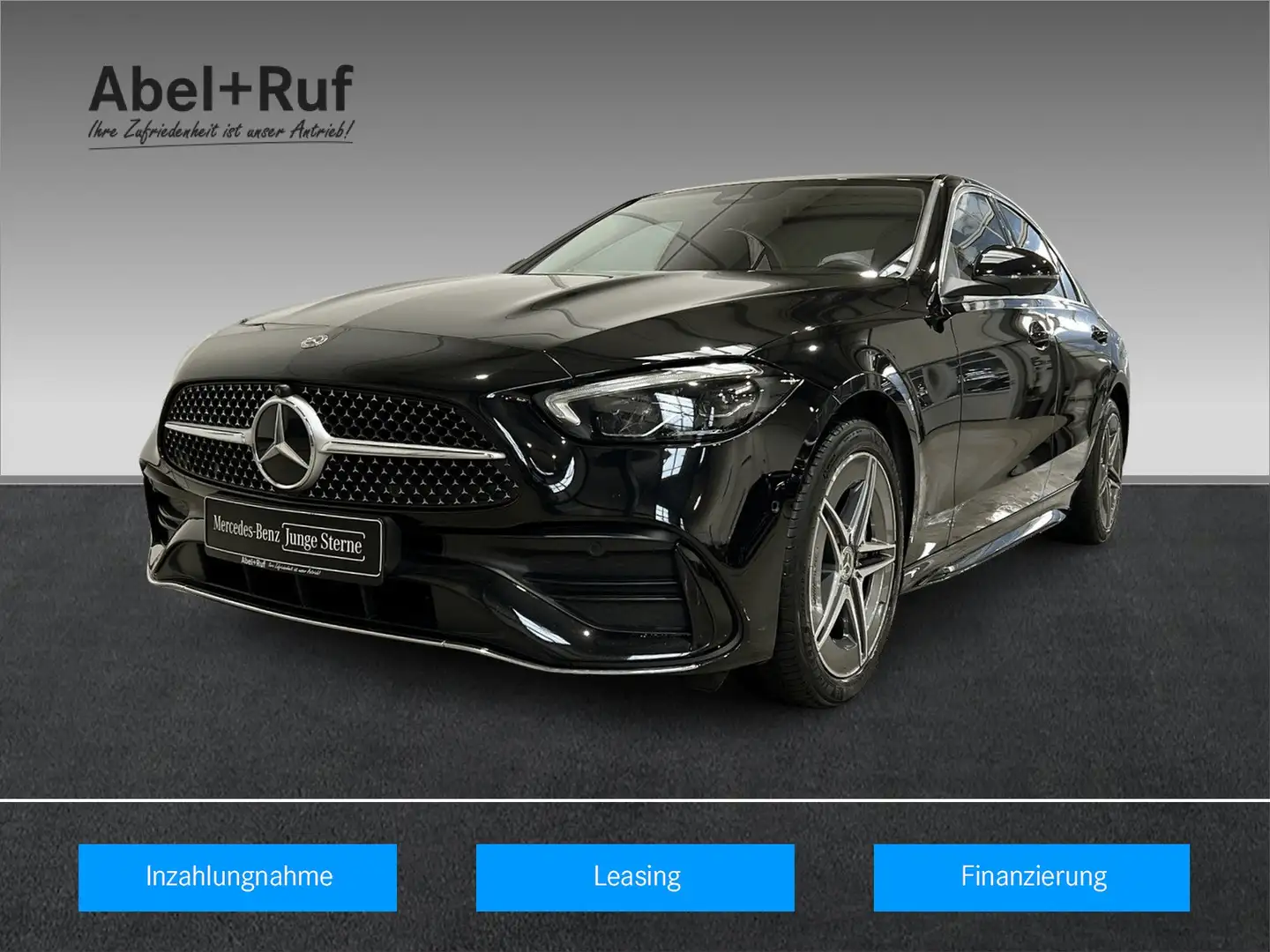 Mercedes-Benz C 300 e AMG+MBUX+LED+Ambiente+Memory+TotW+360° Noir - 1