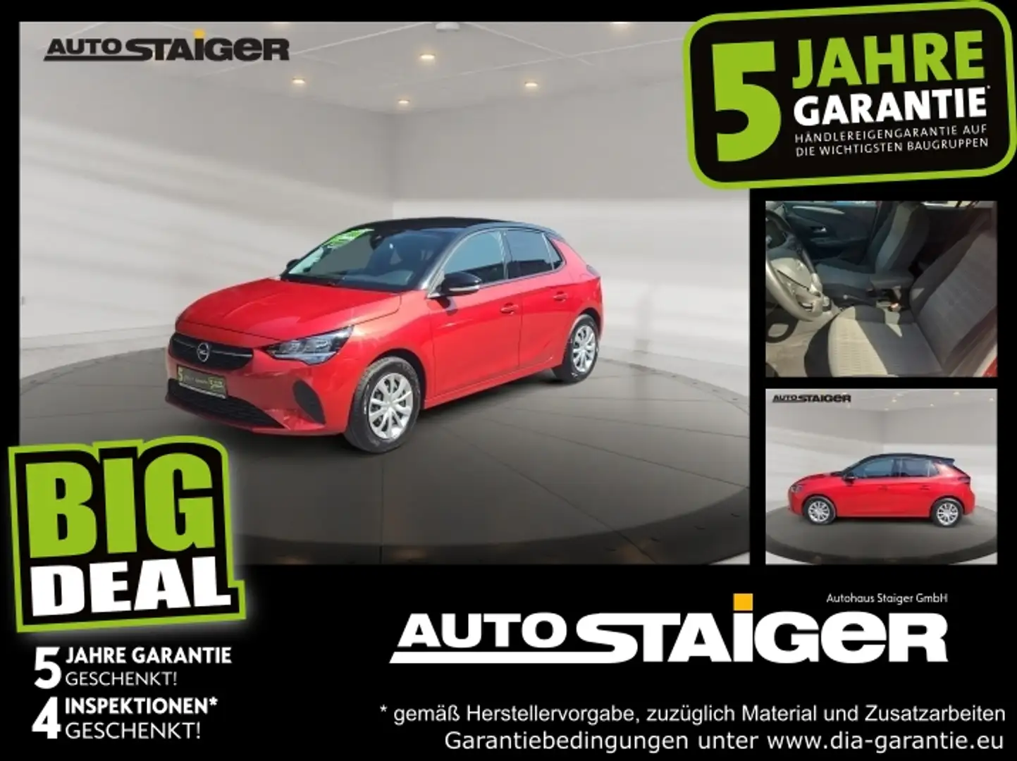 Opel Corsa F 1.2 Edition Navi+SHZ+Kam.+PDC+SpurH Rot - 1