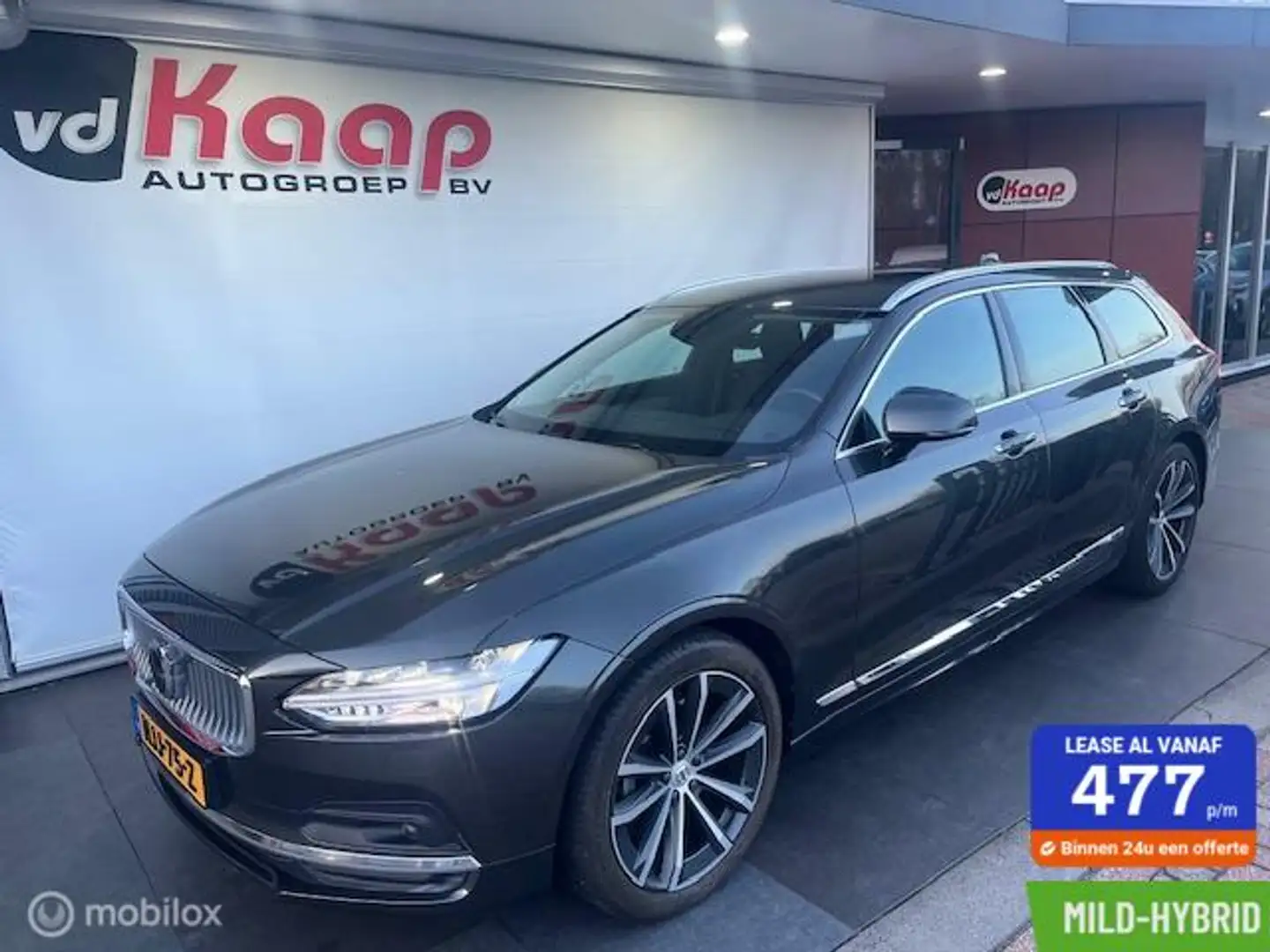 Volvo V90 2.0 B4 Inscription MHEV | LEER | CAMERA | LED Grijs - 1