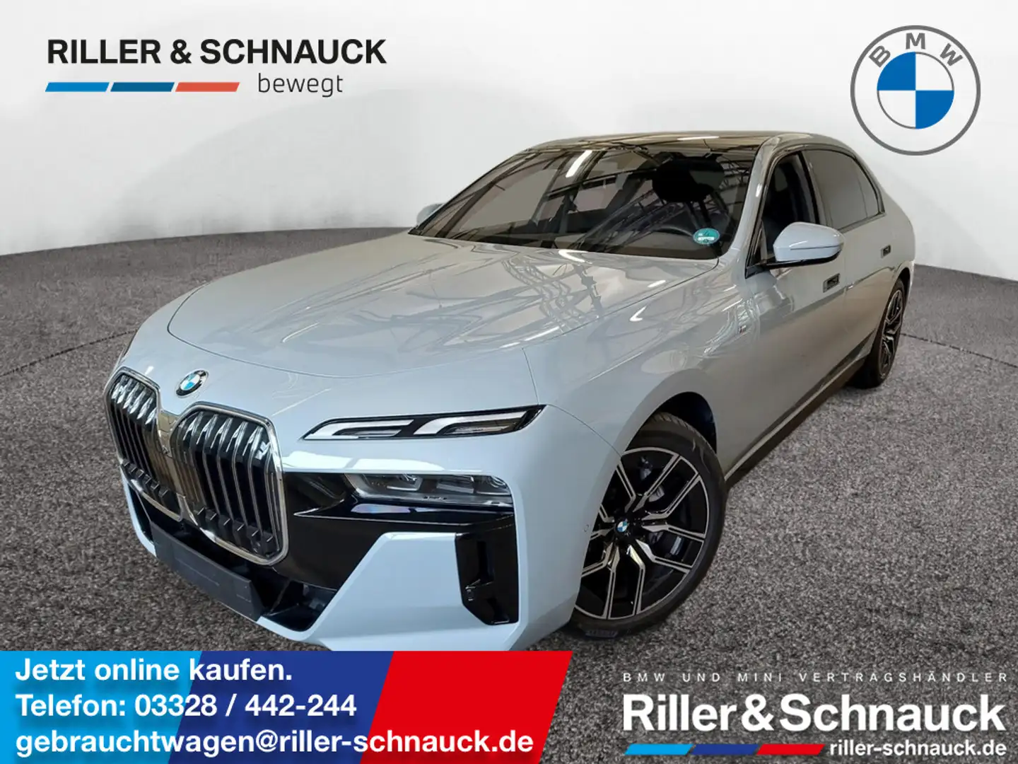 BMW 740 d xDrive M Sport PANO-SKY+STANDHZG+ICONIC- Grau - 1
