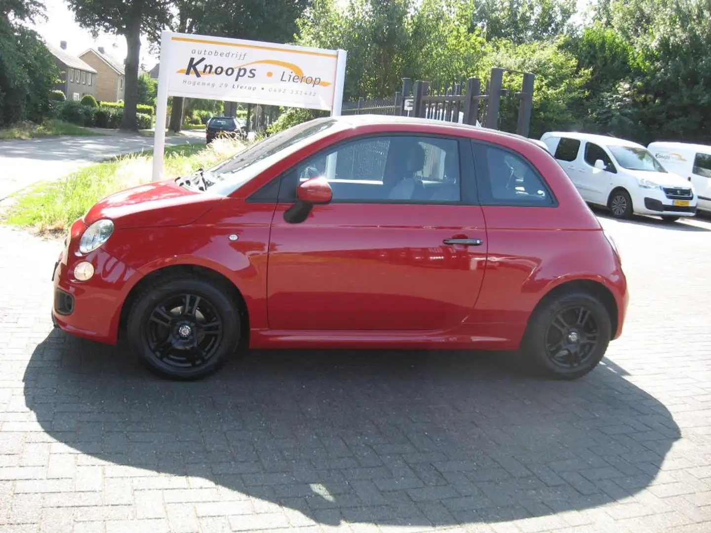 Fiat 500 1.2i Sport Cabriolet Airco Rijklaar met garantie Rood - 2