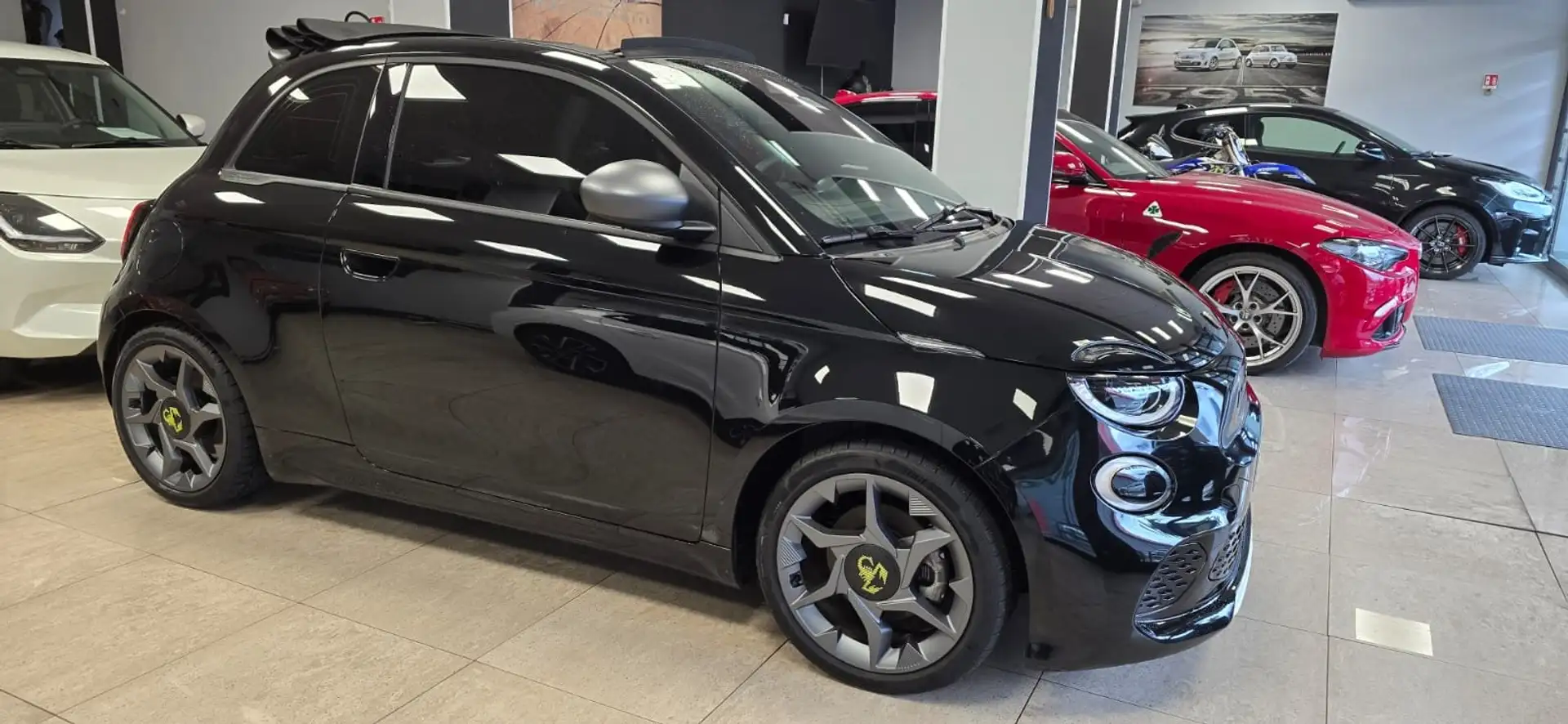 Abarth 500C 500e Cabrio 500eC 42 kWh-NO VINCOLI FINANZIAMENTO- Noir - 1