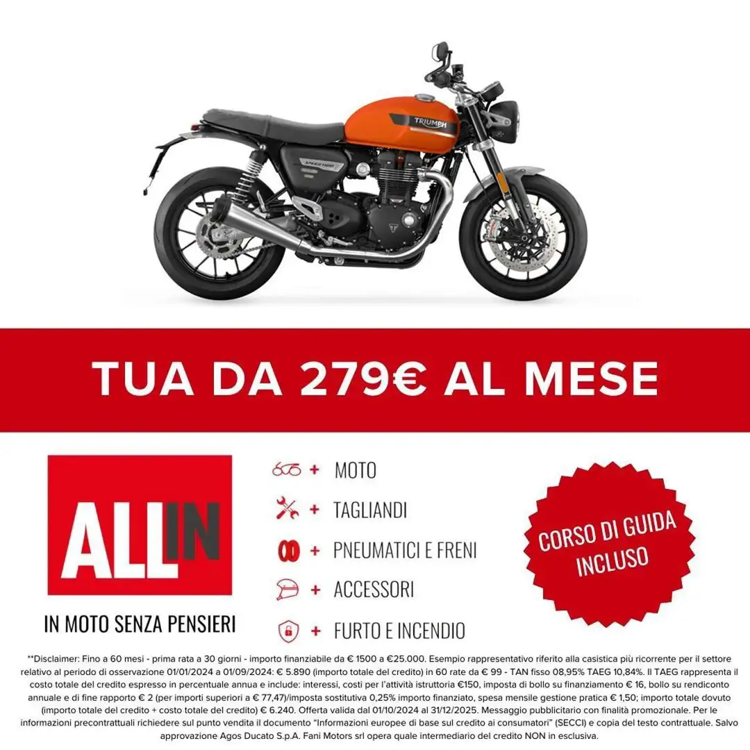 Triumph Speed Twin 1200 Portocaliu - 2