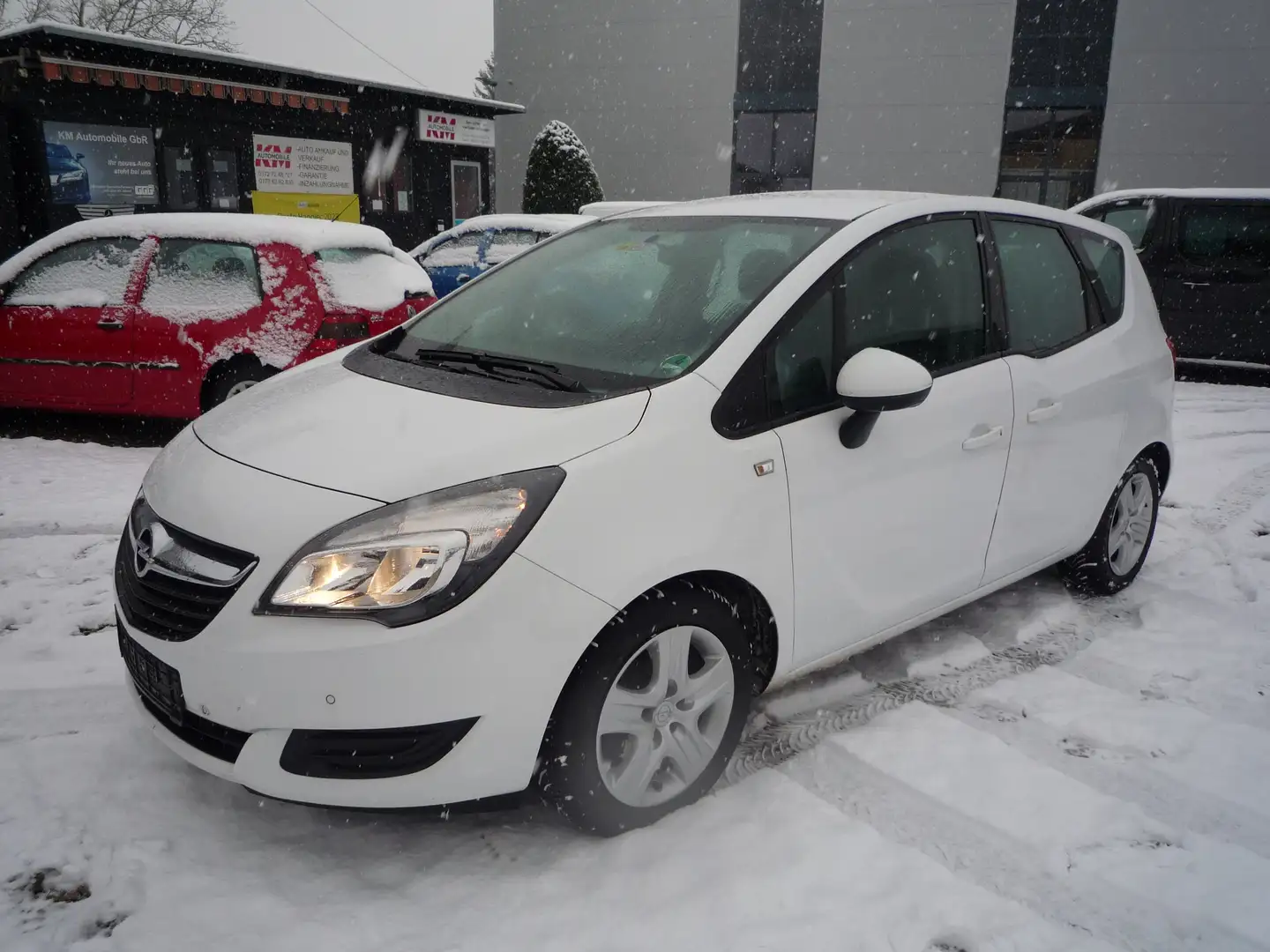 Opel Meriva Edition*Tüv+Au NEU*Navi*AHK*Benzin/LPG Original Weiß - 1