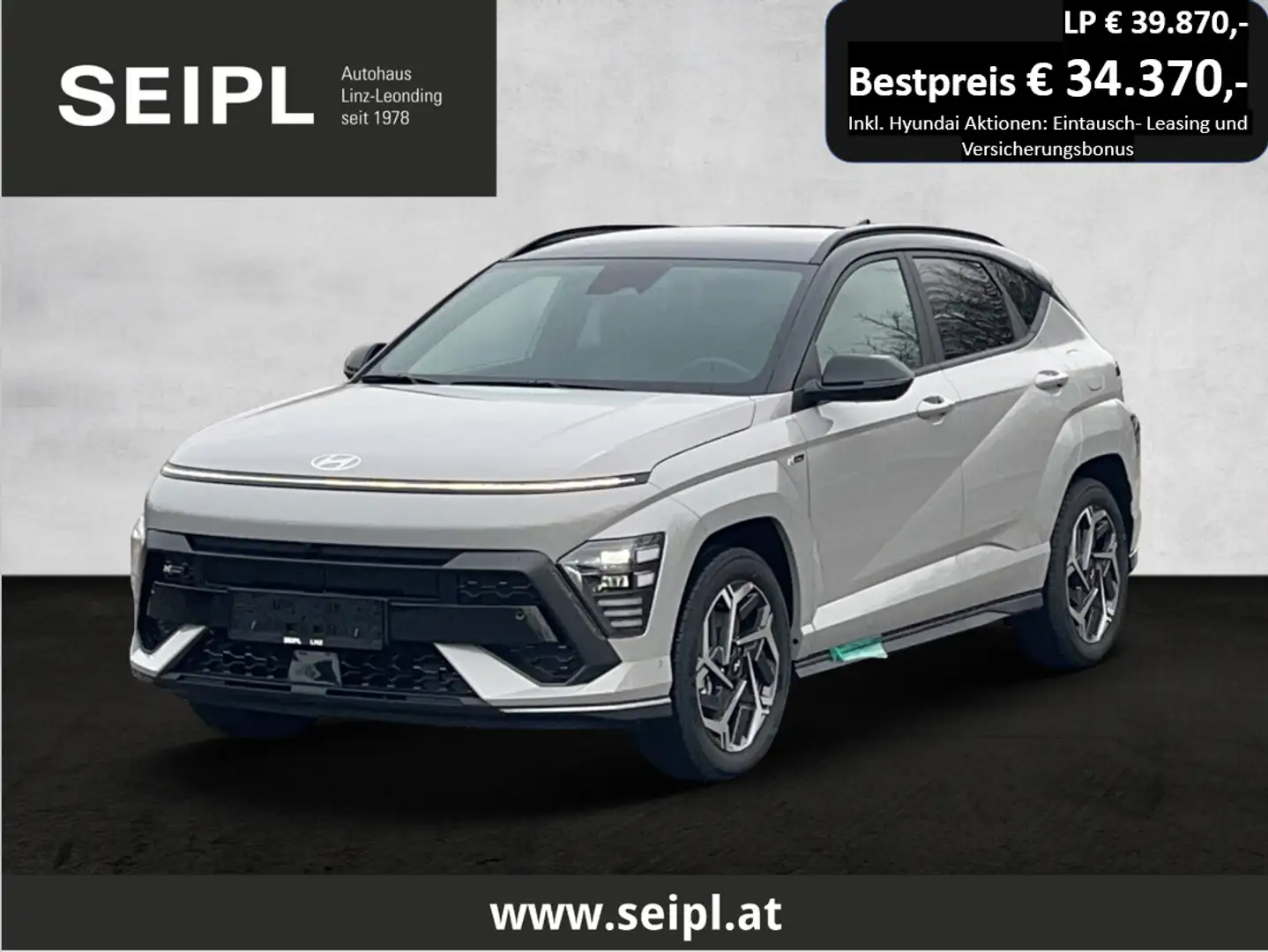 Hyundai KONA Kona 1,6 GDI HEV N Line DCT*2-Farben*Superbonus* Grau - 1