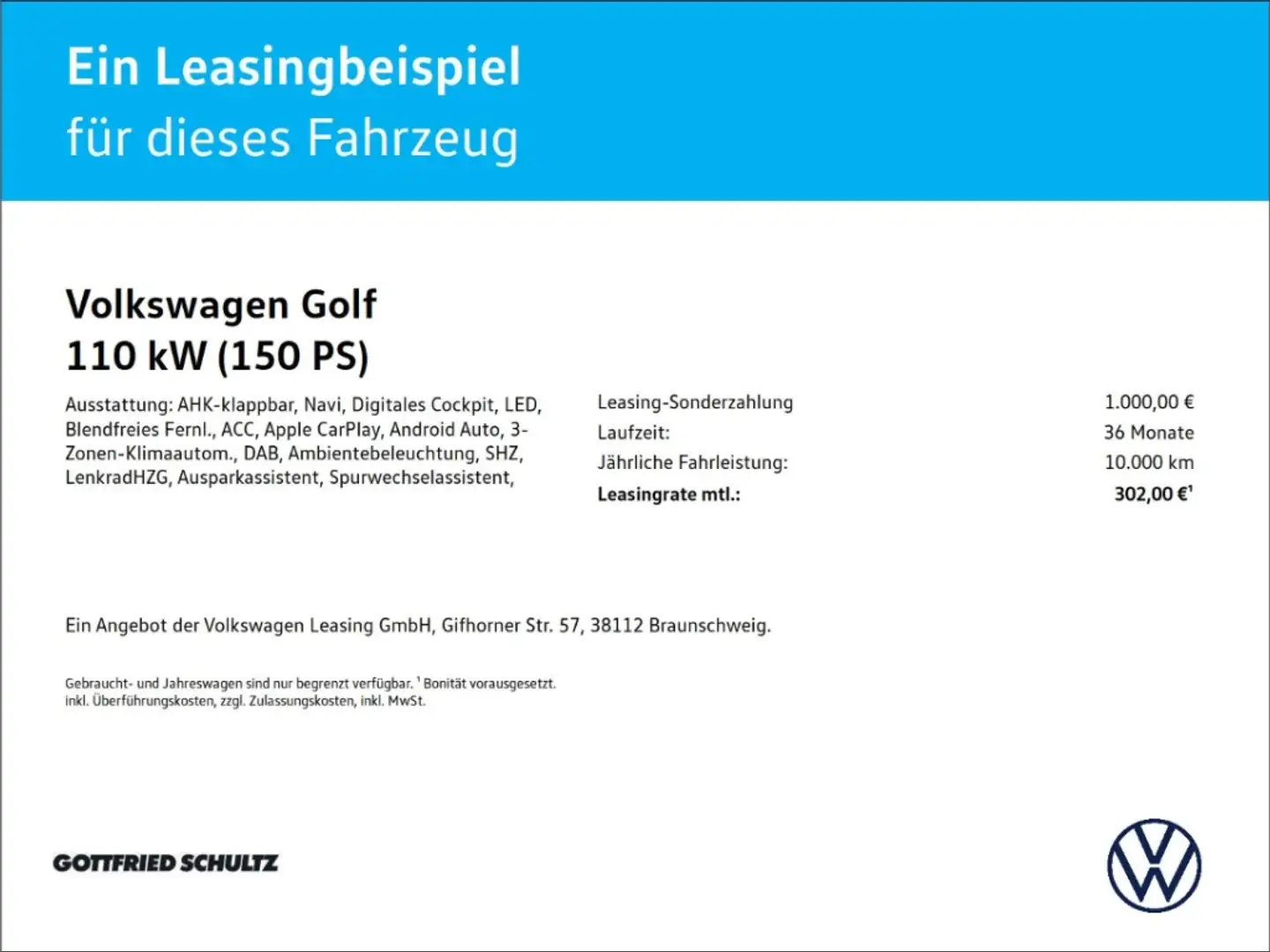 Volkswagen Golf Goal 1.5 eTSI DSG LED ACC AHK Navi Kamera Noir - 2