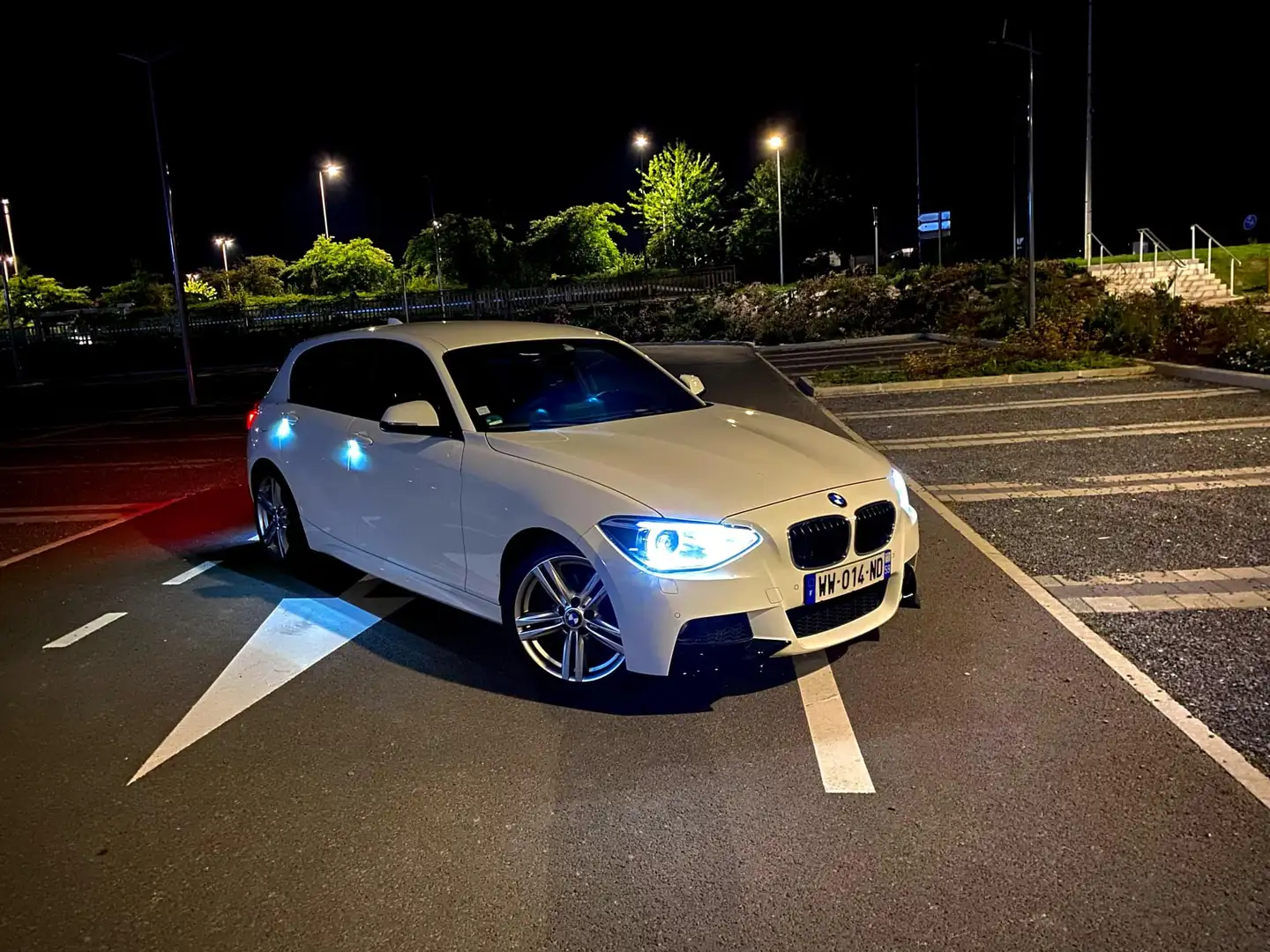 BMW 120 120d 184 ch M Sport Blanc - 1