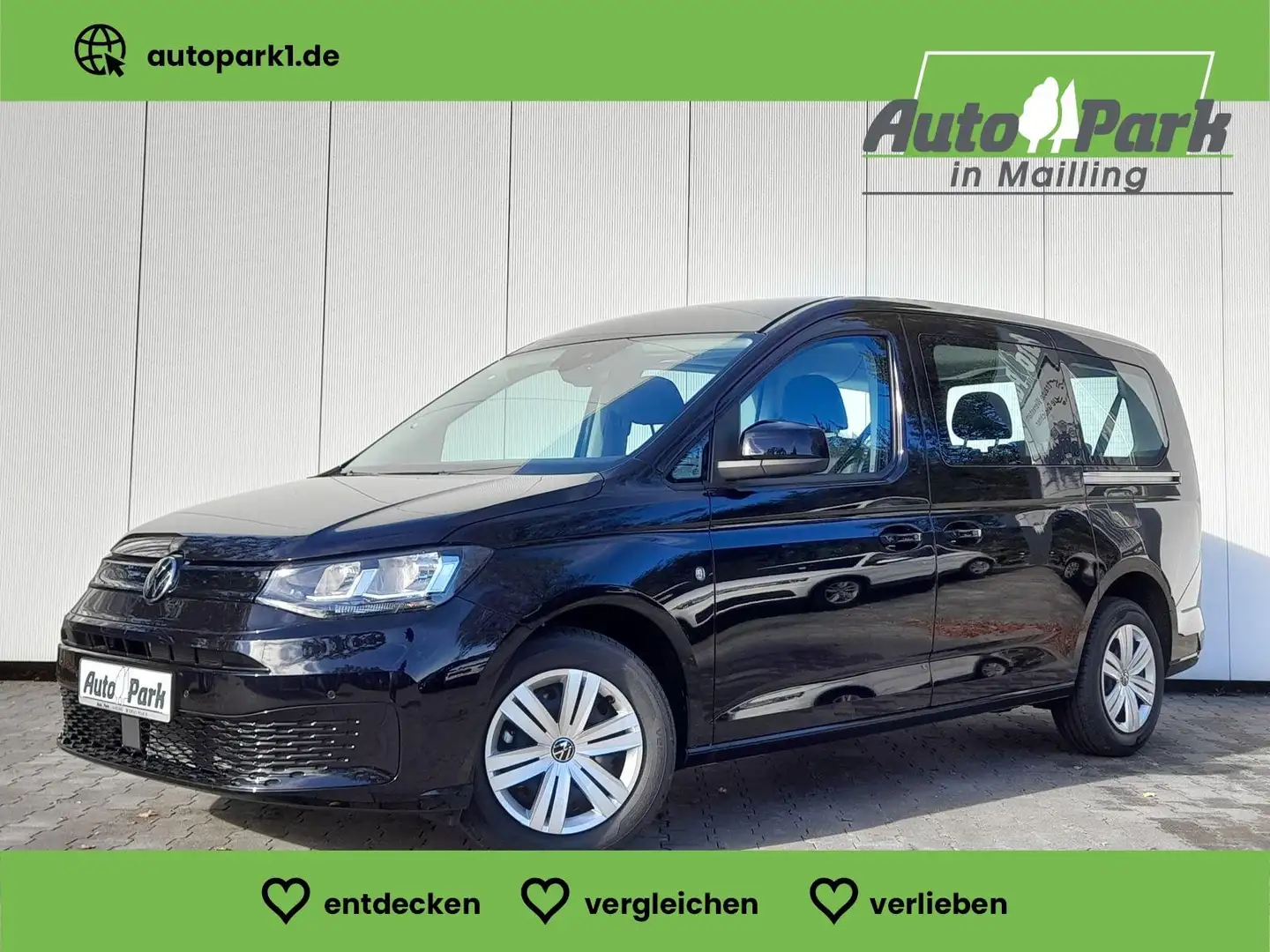 Volkswagen Caddy 1.5 TSI 7-Si.~RFK~SHZ~NAVI/APP~2xPDC Schwarz - 1