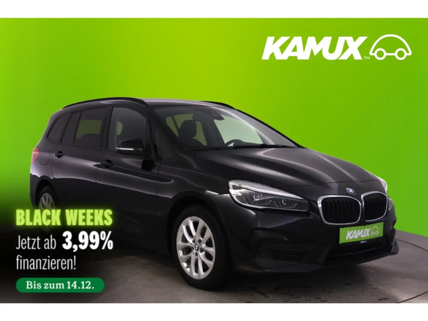 BMW 218 Gran Tourer Steptronic Advantage+LED+NAVI Schwarz - 1