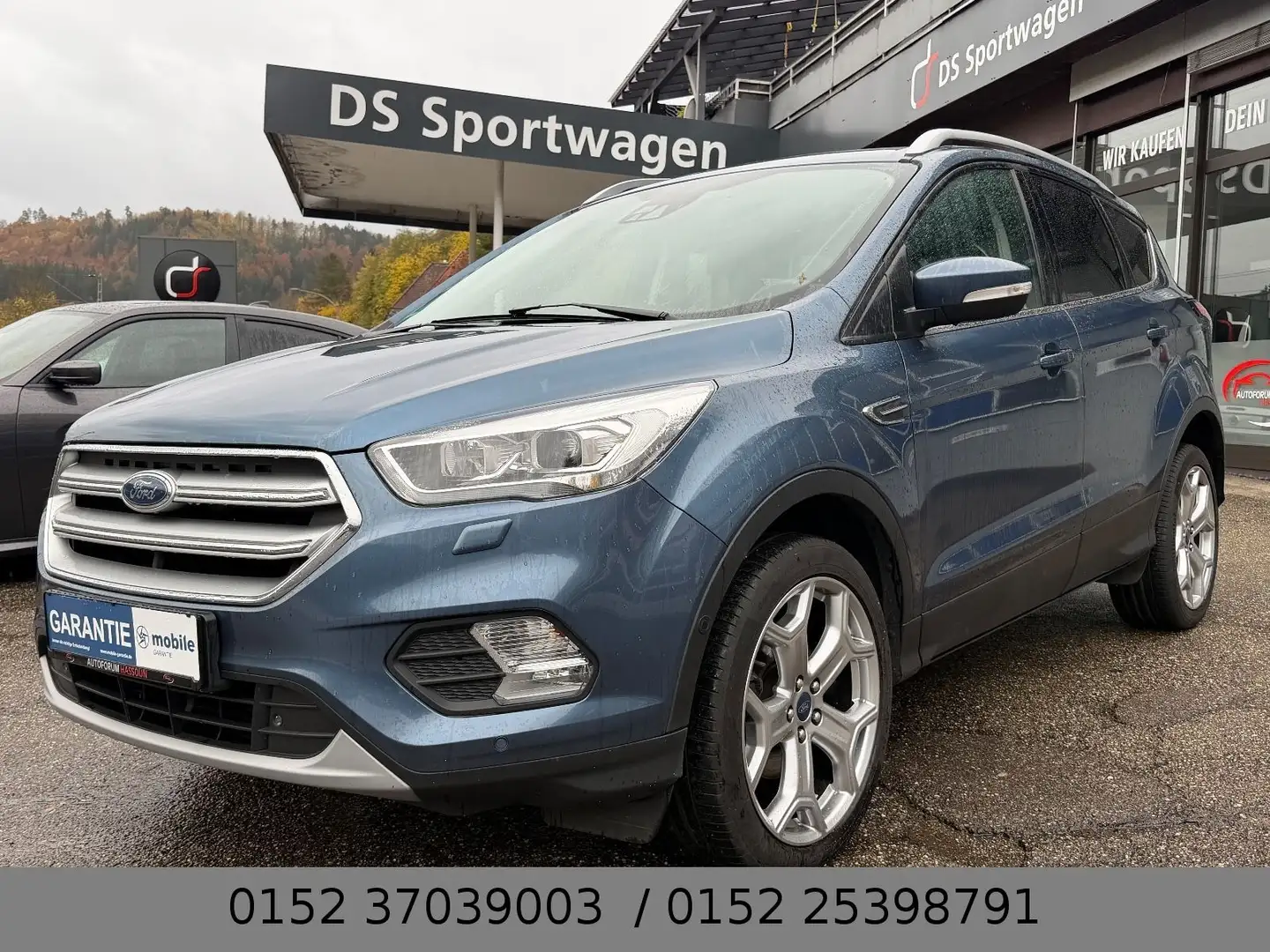 Ford Kuga Titanium Garantie TÜV AHK Navi SHZ Blau - 1