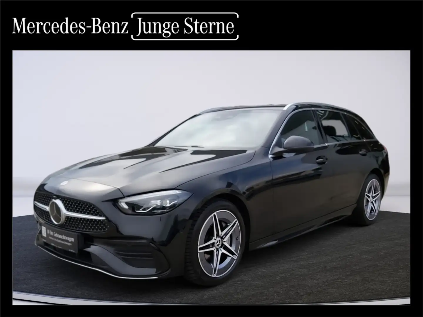 Mercedes-Benz C 220 d T AMG-Line Zwart - 1