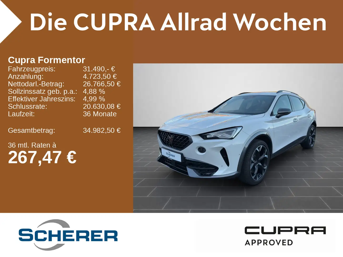 CUPRA Formentor VZ 2.0 TSI 4Drive NAVI SHZ KAMERA ACC Weiß - 1