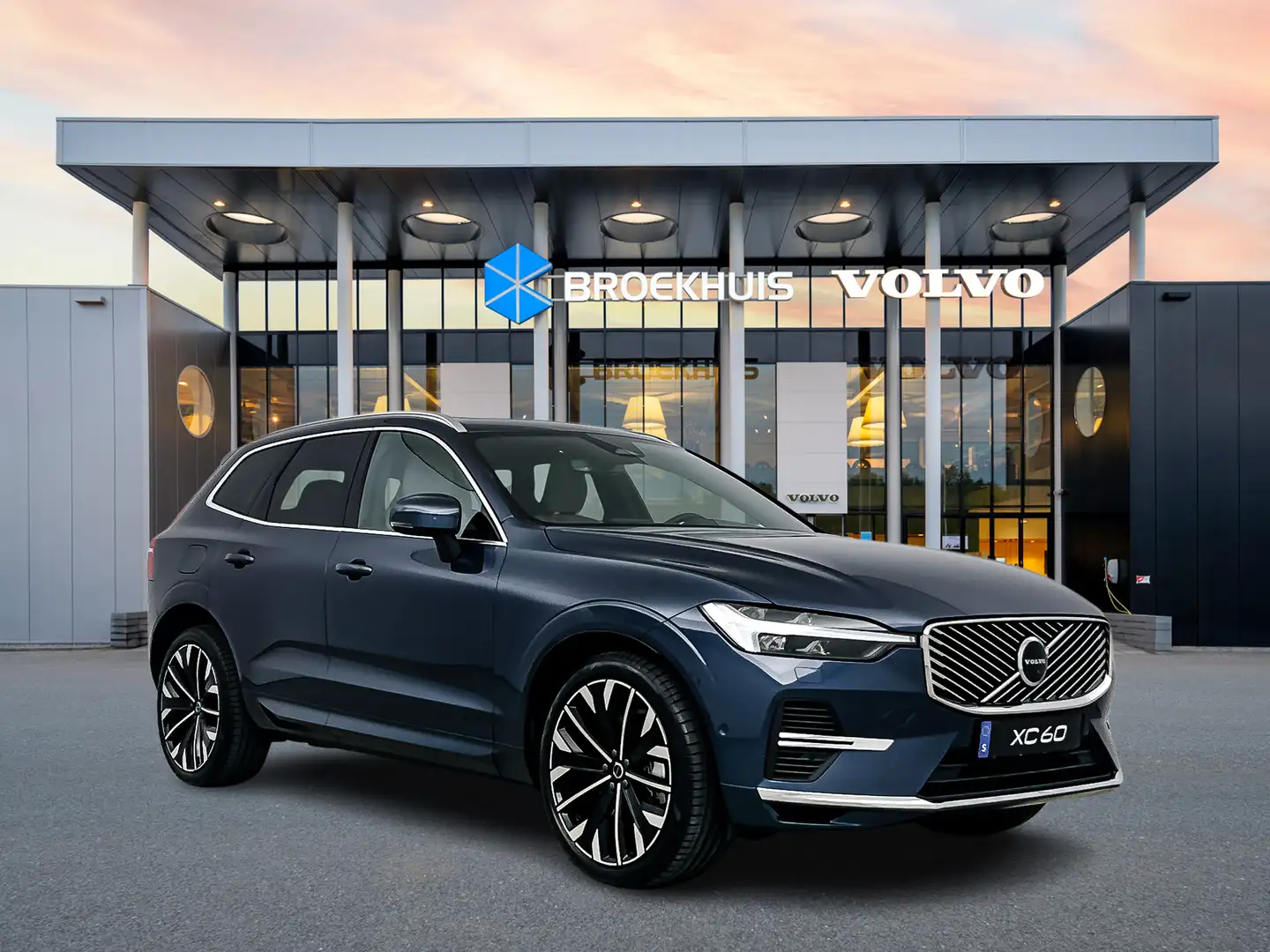 Volvo XC60 T6 Recharge AWD Ultra Bright | Facelift | 21' | Lu Blauw - 2