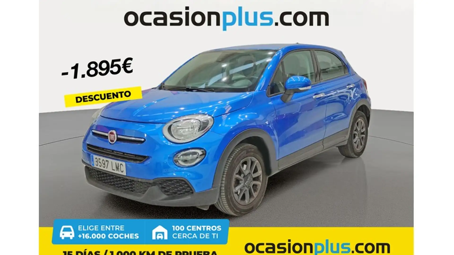 Fiat 500X 1.0 Firefly S&S Lounge Bleu - 1