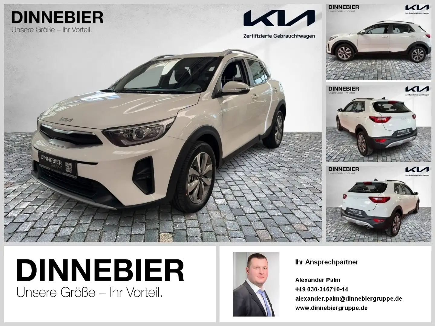 Kia Stonic Vision Automatik+Navigation+Kamera+SHZ Blanco - 1