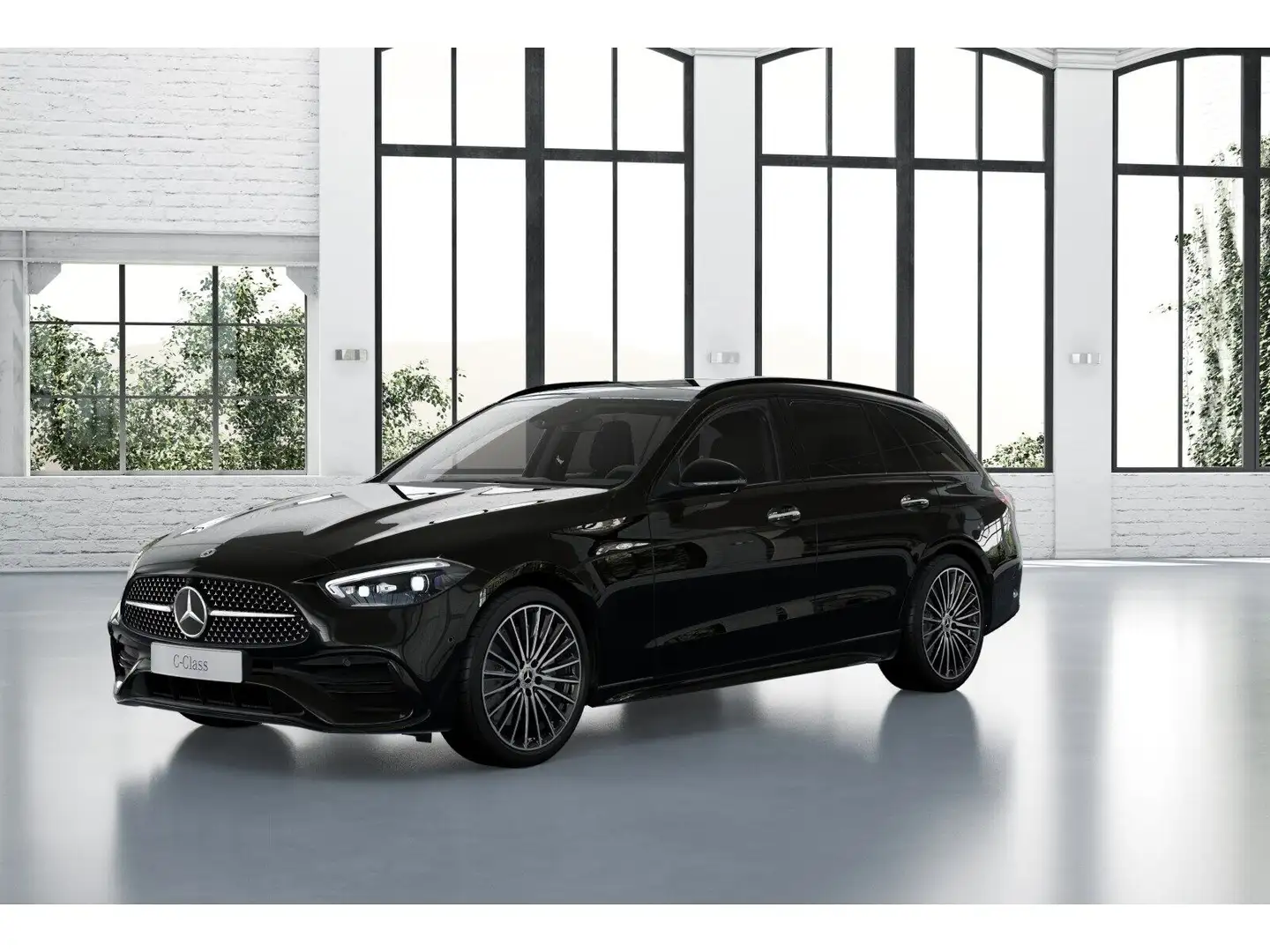 Mercedes-Benz C 300 de 4MATIC T-Modell mit EQ Hybrid Technologie Schwarz - 2