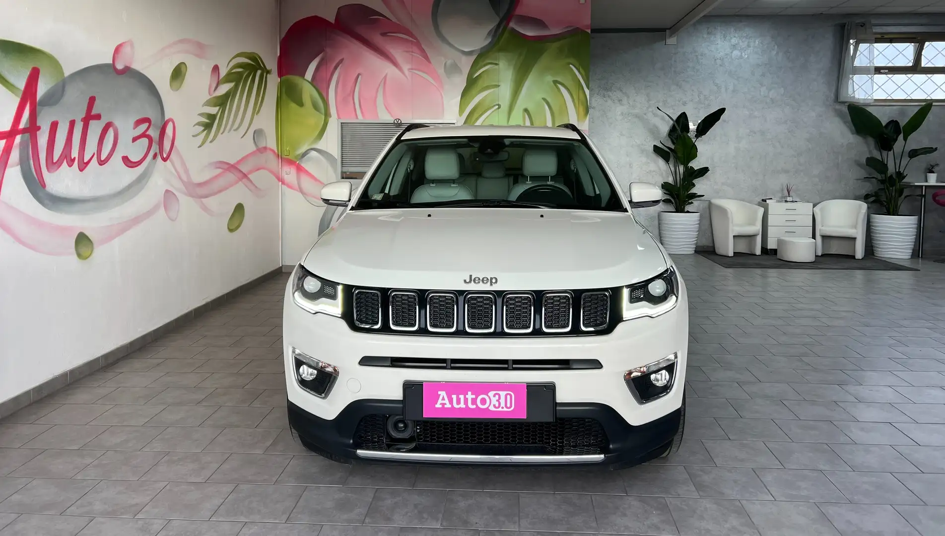 Jeep Compass Compass 1.6 mjt Limited 120cv Sedili pelle bianca Bianco - 2