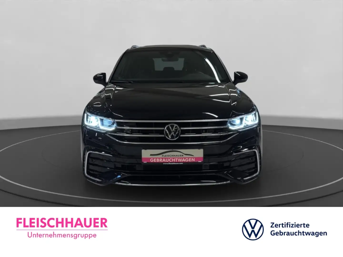 Volkswagen Tiguan R-Line 2.0 TDI 4M Matrix+Navi+AHK+Pano+Stdhzg Schwarz - 2