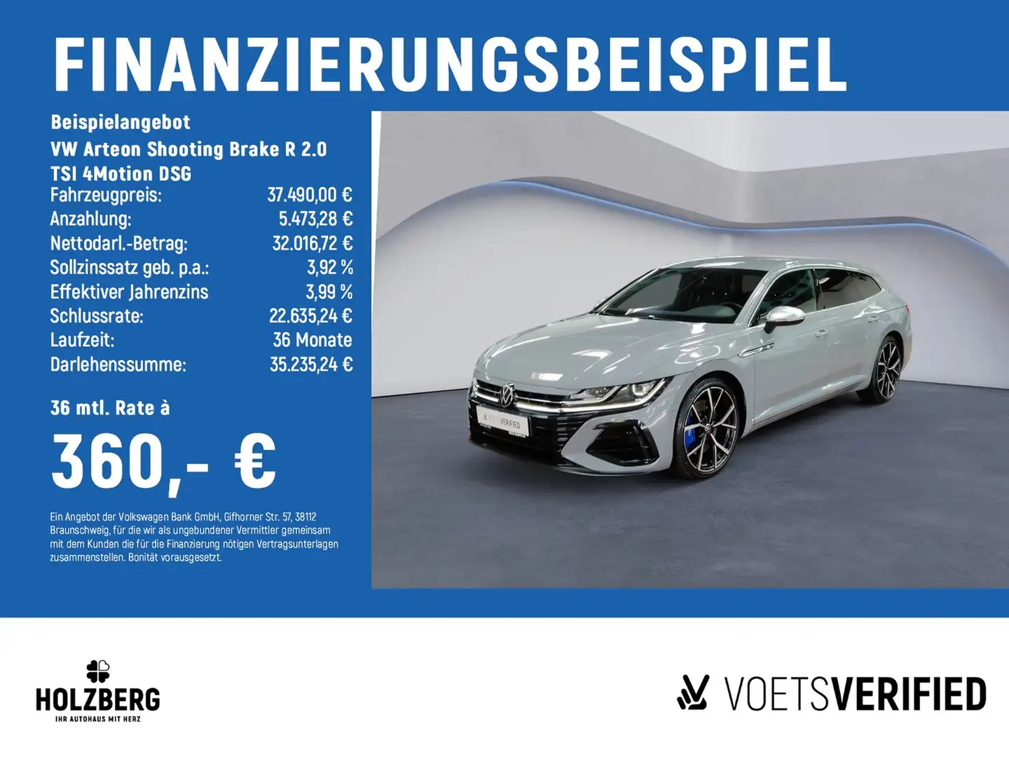 Volkswagen Arteon Shooting Brake R 2.0 TSI 4Motion DSG AHK Grau - 2