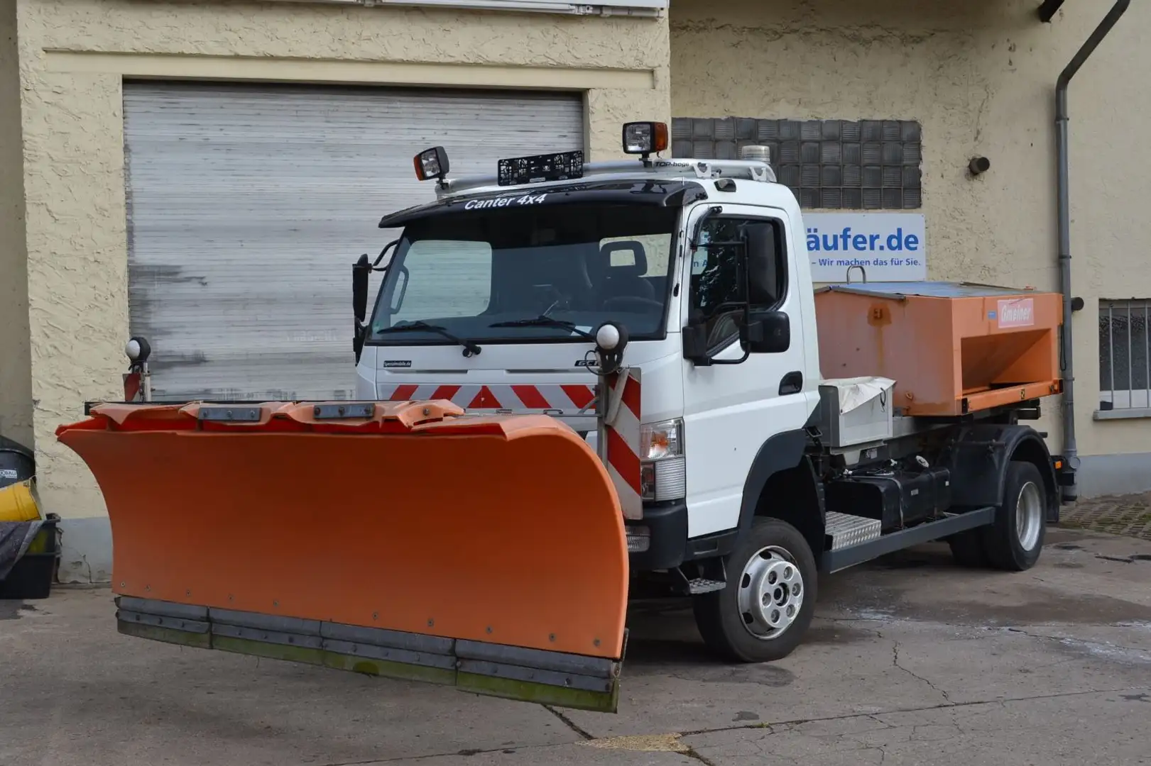 Mitsubishi Fuso Canter 4x4 Winterdienst Abrollkipper Allrad Weiß - 1