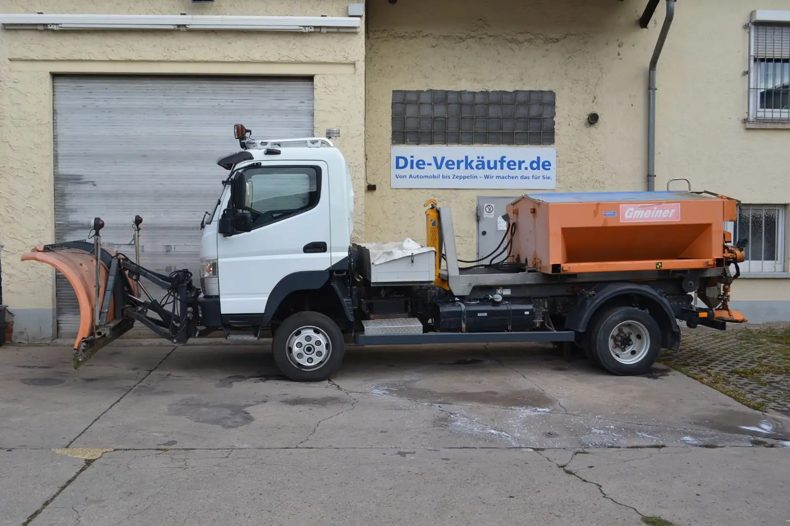 Mitsubishi Fuso Canter 4x4 Winterdienst Abrollkipper Allrad Weiß - 2