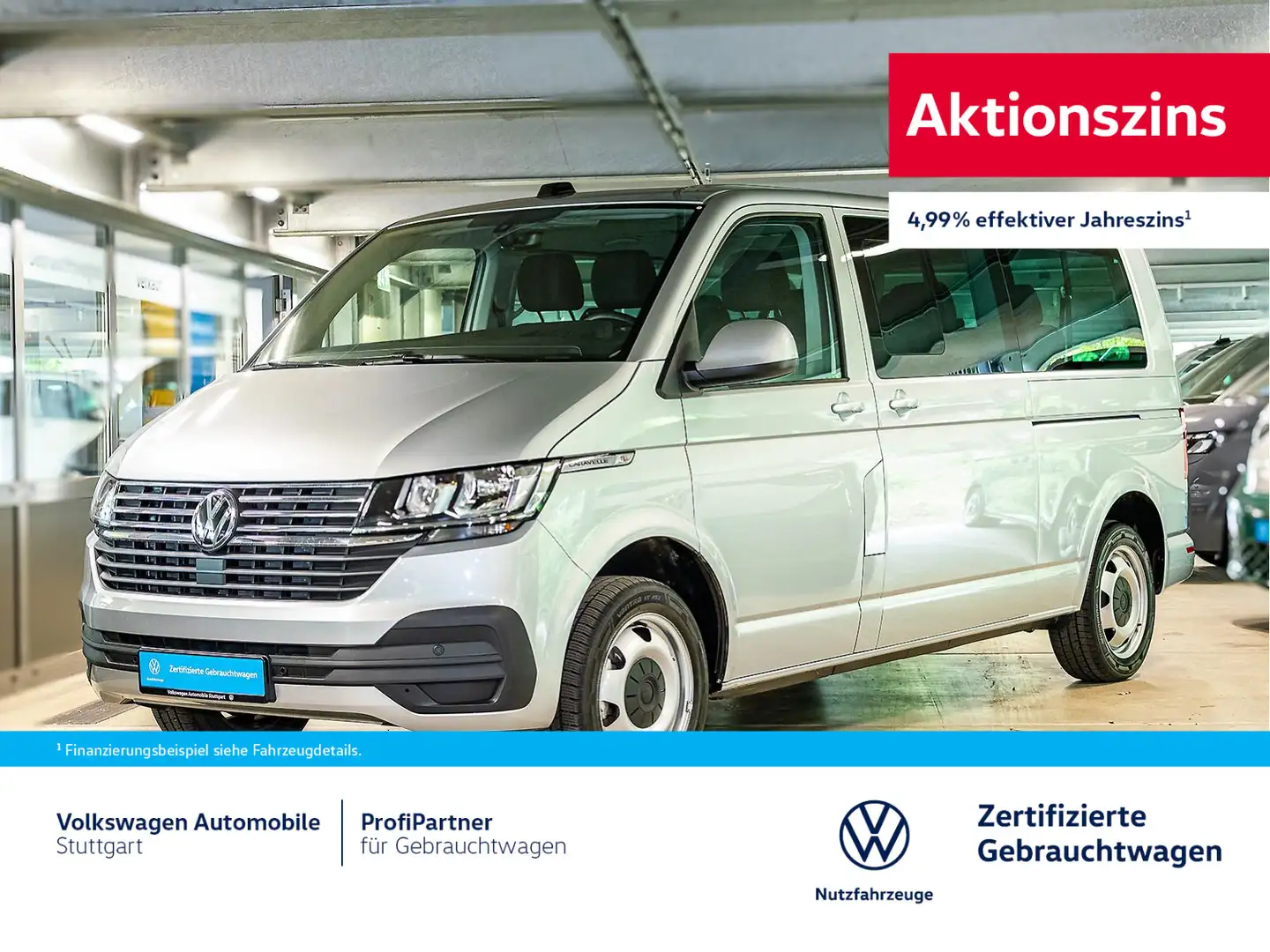 Volkswagen T6.1 Caravelle Comfortline LR DSG 2.0 TDI Euro 6 Silber - 1