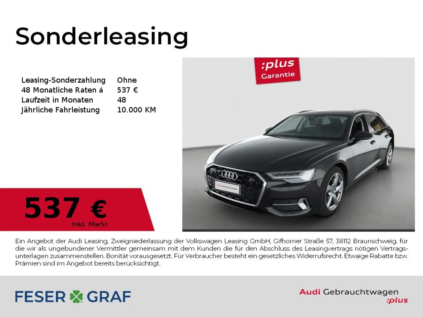 Audi A6 Avant 40TDI qu./Matrix/Leder/Kamera/AHK/ACC Braun - 1