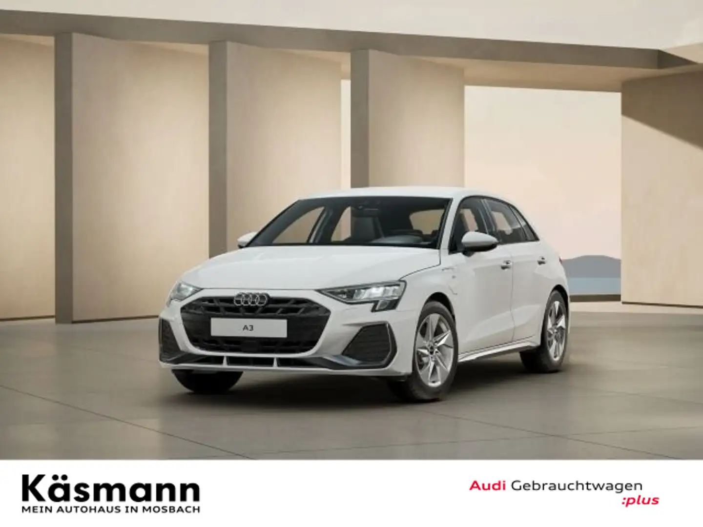 Audi A3 S line 40TFSIe 2xS line AHK TWA Weiß - 2