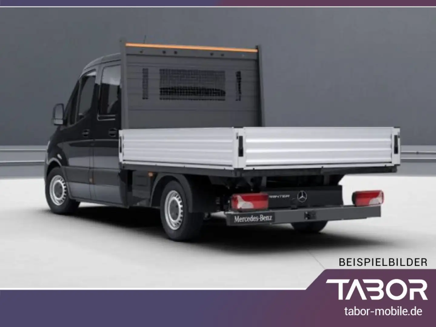 Mercedes-Benz Sprinter Pritsche DoKa 317 CDI L2 Klima AHK 7-S Schwarz - 2