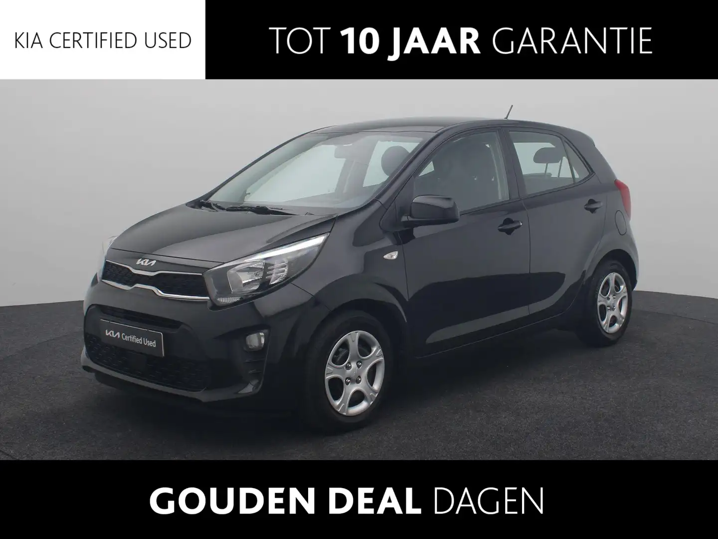 Kia Picanto 1.0 DPi ComfortLine | Radio | Airco | Bluetooth | Noir - 1