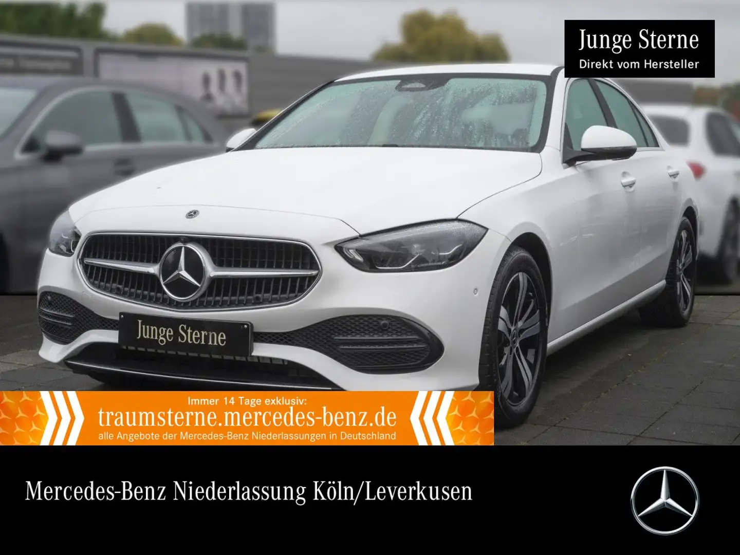 Mercedes-Benz C 220 d AVANTG+360+AHK+LED+TOTW+KEYLESS+9G Weiß - 1