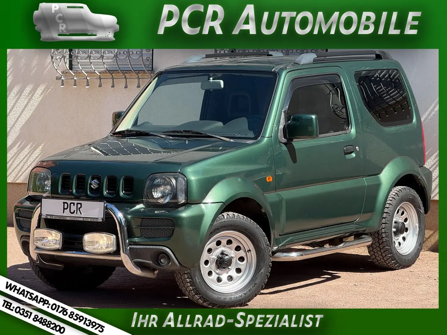 Suzuki Jimny 1.Hand SH gepflegt TÜV NEU ChromPaket Grün - 1