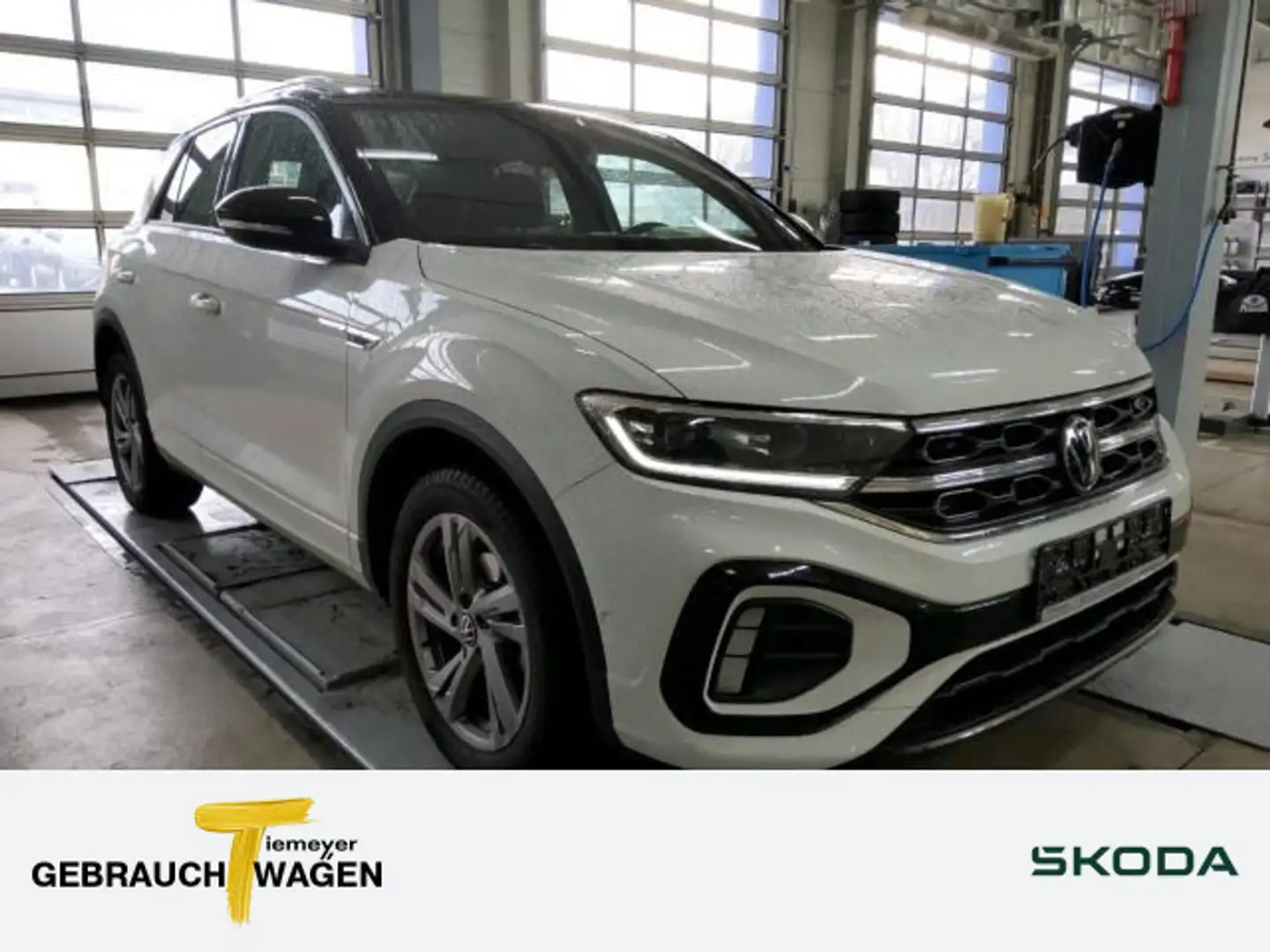 Volkswagen T-Roc 1.0 TSI R-LINE AHK LED+ KAMERA NAVI ERGO-A Weiß - 1